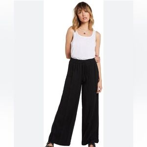 NWT Volcom 100%Cotton Sun Spent Extra Wide Leg Drawstring Pants